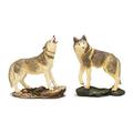 Unbekannt Sunny Toys 12340 Poly Wolf auf Sockel circa 15 cm, 2 fach sortiert