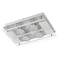 Briloner Leuchten LED Wandleuchte, 4 x 5 W, 400 lm, matt-nickel 3552-042