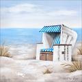 Pro-Art ok290j5 Wandbild Canvas-Art "Beach chair", 50 x 50 cm