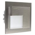 LEDIX 07-221-22 LED- Wandleuchte, Aluminium, stahlgrau, 7,3 x 7,3 x 4,4 cm