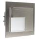 LEDIX 07-221-22 LED- Wandleuchte, Aluminium, stahlgrau, 7,3 x 7,3 x 4,4 cm