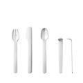 Georg Jensen GJ 183834 Louise Cambell Kinderbesteck Set, 4 Stück, Edelstahl, stainless steel, 13 x 19,5 x 3,6 cm