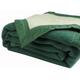 Ourson Luxus-Winterdecke, 100 % Schurwolle, VERT F3 / ECRU A1, 220 x 240