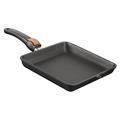 skk 24414 Titan Induction, eckige Guss-Bratpfanne 24 x 24 x 4 cm mit abnehmbarem Griff