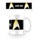 Star Trek Insignia Black 11oz/315ml Kaffeetassen, Mehrfarbig