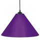 Tosel 13925 Kegel Metall Hängeleuchte stahl violett 24 x 24 x 90 cm 2-teilig