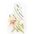 Plauener Spitze 2095 C1 Fensterbild Orchidee inklusive Saughaken, 20 x 35 cm