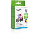 KMP Tintenpatrone passend für HP 62XL (C2P07AE) 3-farbig - für HP Envy 5540 All-in-One 5541, OfficeJet 200 Mobildrucker 250 Mobiler A5740, etc.