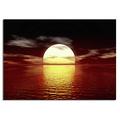 Dsign24 EG4503000374 HD Echt-Glasbild, Deco Glass, 50 x 30 cm, Living, Romantic Sunset I