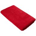 Aneesi Bath & Leisure 76 x 150 cm Rib-Rib Großes Badetuch aus reiner Baumwolle, Lippenstift-Rot