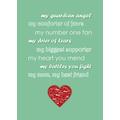 Feel Good Art 21 x 14 x 2 cm Acryl A5 Diamant Poliert My Mum, My Best Friend Token – Parent Grün - Soft Green