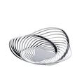 Alessi Trinity Korbschale aus Edelstahl 18/10 glänzend poliert ᴓ 26,0cm, 12 x 27 x 12.5 cm