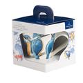 Villeroy & Boch NewWave Caffè Kaffeebecher Eisvogel, 300 ml, Höhe: 11 cm, Premium Porzellan, Blau/Bunt