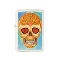 Zippo 60.000.745 Feuerzeug Skull Day of Dead mm Collection White Matte Regular