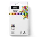 Liquitex Marker Set feine Spitze 2 mm Strichbreite lebendige Töne 6 Farben