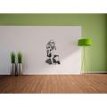 Pixxprint, Wandaufkleber, für das Wohnzimmer, das Schlafzimmer oder Kinderzimmer, Motiv: Tänzerin Stripper 1200 x 720 mm Nero (Schwarz)