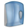 Nofer 04108.T Toilettenpapierhalter Classic Mini-Korkenzieher, ABS, Transparent/Blau, 22 x 22 x 34 cm