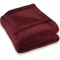 CelinaTex Montreal Kuscheldecke, Mikrofaser Decke Coral Fleece, Wohndecke bordeaux rot, 150 x 200 cm 5000081