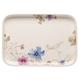 Villeroy & Boch Mariefleur Gris Backform Servierplatte, 36x26 cm, Premium Porzellan, Weiß/Bunt