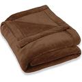 CelinaTex Montreal Kuscheldecke, Mikrofaser Decke Coral Fleece, Wohndecke braun, 150 x 200 cm 5000086