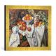 Gerahmtes Bild von Paul Cézanne Apples and Oranges, 1895-1900, Kunstdruck im hochwertigen handgefertigten Bilder-Rahmen, 40x30 cm, Gold raya