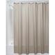 InterDesign Satin Stripe Textil Duschvorhang | wasserfestes Duschvorhangfutter für Badewanne und Duschwanne | 183 cm x 183 cm Duschabtrennung mit Streifenmuster | Polyester beige