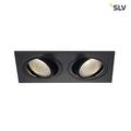 SLV NEW TRIA 2 SET Indoor-Lampe Aluminium Schwarz Lampe innen, Innen-Lampe