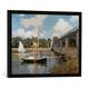 Gerahmtes Bild von Claude Monet The Seine at Argenteuil, Kunstdruck im hochwertigen handgefertigten Bilder-Rahmen, 70x50 cm, Schwarz matt