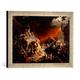 Gerahmtes Bild von AKG AnonymousDer letzte Tag von Pompeji (von K. Brüll, Kunstdruck im hochwertigen handgefertigten Bilder-Rahmen, 40x30 cm, Silber raya