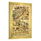 Gerahmtes Bild von AKG Anonymous "Heinrich VII. auf Mont Cenis / Buchmal.", Kunstdruck im hochwertigen handgefertigten Bilder-Rahmen, 70x100 cm, Gold raya