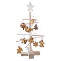 xmas3 XS 45 cm Weihnachtsbaum aus Holz, Natural, 28,0 x 28,0 x 45,0 cm