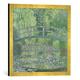 Gerahmtes Bild von Claude Monet The Waterlily Pond: Green Harmony, 1899", Kunstdruck im hochwertigen handgefertigten Bilder-Rahmen, 50x50 cm, Gold raya