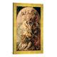 Gerahmtes Bild von Peter Paul RubensDas Kleine Jüngste Gericht, Kunstdruck im hochwertigen handgefertigten Bilder-Rahmen, 40x60 cm, Gold raya