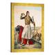 Gerahmtes Bild von Louis Dupre Demetrius Mavromichalis, a Greek soldier and patriot, 1825", Kunstdruck im hochwertigen handgefertigten Bilder-Rahmen, 40x60 cm, Gold raya