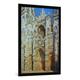 Gerahmtes Bild von Claude Monet "Die Kathedrale von Rouen, das Portal und die Tour d'Albane bei vollem Sonnenlicht", Kunstdruck im hochwertigen handgefertigten Bilder-Rahmen, 70x100 cm, Schwarz matt
