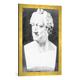 Gerahmtes Bild von Christian Daniel Rauch Goethe-Büste/Ch.D.Rauch, Kunstdruck im hochwertigen handgefertigten Bilder-Rahmen, 50x70 cm, Gold raya