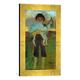 Gerahmtes Bild von Paula Modersohn-Becker Junge mit Ziege, Kunstdruck im hochwertigen handgefertigten Bilder-Rahmen, 30x40 cm, Gold raya