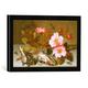 Gerahmtes Bild von Balthasar van der Ast Still life depicting flowers, shells and a dragonfly, Kunstdruck im hochwertigen handgefertigten Bilder-Rahmen, 40x30 cm, Schwarz matt