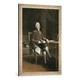 Gerahmtes Bild von Baron François Pascal Simon Gérard "Talleyrand / v.Gérard", Kunstdruck im hochwertigen handgefertigten Bilder-Rahmen, 50x70 cm, Silber raya