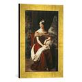 Gerahmtes Bild von Wilhelm von Schadow Bildnis der Fanny Ebers, Kunstdruck im hochwertigen handgefertigten Bilder-Rahmen, 30x40 cm, Gold raya