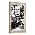 Gerahmtes Bild von English School "Cover of Sheet Music for Julius Caesar, an Opera by Handel, published in 1724", Kunstdruck im hochwertigen handgefertigten Bilder-Rahmen, 50x100 cm, Silber raya