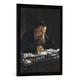 Gerahmtes Bild von Nikolaj Nikolajewitsch Ge Leo Tolstoi/Gem.v.N.Gay, Kunstdruck im hochwertigen handgefertigten Bilder-Rahmen, 50x70 cm, Schwarz matt