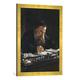 Gerahmtes Bild von Nikolaj Nikolajewitsch Ge Leo Tolstoi/Gem.v.N.Gay, Kunstdruck im hochwertigen handgefertigten Bilder-Rahmen, 50x70 cm, Gold raya