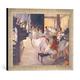 Gerahmtes Bild von Edgar Degas La classe de danse, Kunstdruck im hochwertigen handgefertigten Bilder-Rahmen, 40x30 cm, Silber raya