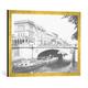 Gerahmtes Bild von Jousset "The Belle-Alliance Bridge, Berlin, c.1910", Kunstdruck im hochwertigen handgefertigten Bilder-Rahmen, 70x50 cm, Gold raya