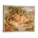 Gerahmtes Bild von Pierre Auguste Renoir "The Bathers, c.1918-19", Kunstdruck im hochwertigen handgefertigten Bilder-Rahmen, 100x70 cm, Silber raya