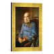 Gerahmtes Bild von AKG Anonymous Porträt Franz Joseph I, Kunstdruck im hochwertigen handgefertigten Bilder-Rahmen, 30x40 cm, Gold raya