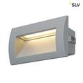 SLV LED Wand-Einbauleuchte DOWNUNDER OUT zur Außen-Beleuchtung von Wänden, Wegen, Eingängen, Treppen, Outdoor Wandlampe, LED Treppen-Beleuchtung, Wandleuchte, Wandstrahler, LED inside, warmweiß, 3,3W