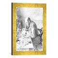 Gerahmtes Bild von Frank nach Hancox Robert Koch (1843-1910) from 'The Illustrated London News', 1897", Kunstdruck im hochwertigen handgefertigten Bilder-Rahmen, 30x40 cm, Gold raya