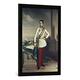 Gerahmtes Bild von Anton Einsle Kaiser Franz Joseph/Gem.v.Einsle, Kunstdruck im hochwertigen handgefertigten Bilder-Rahmen, 50x70 cm, Schwarz matt